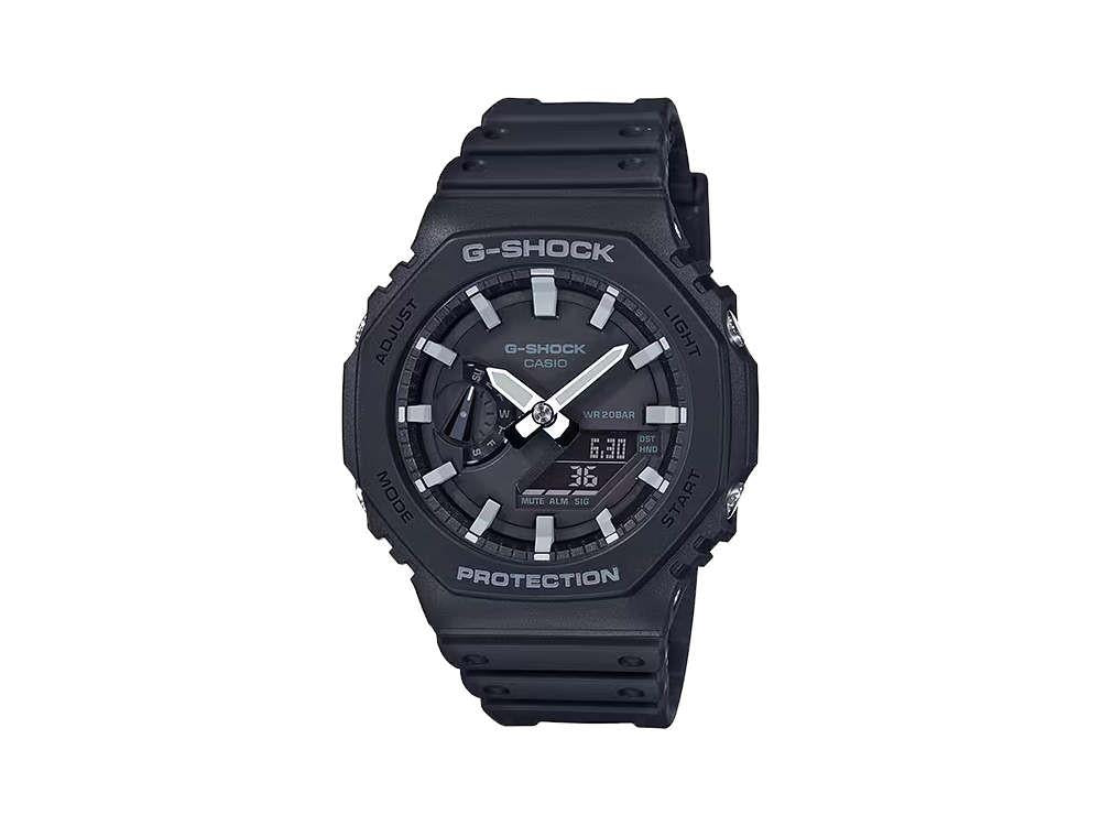 G-SHOCK Casio Classic Quartz Uhr, Harz, Schwarz, 48.5 × 45.4mm, GA-2100-1AER