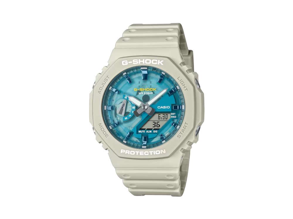 G-SHOCK Casio Classic Quartz Uhr, Blau, 48.5 × 45.4mm, GA-2100AS-5AER