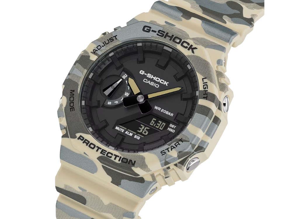 G-SHOCK Casio Trend Quartz Uhr, Schwarz, 48.5 × 45.4mm, GA-2100CM-5AER