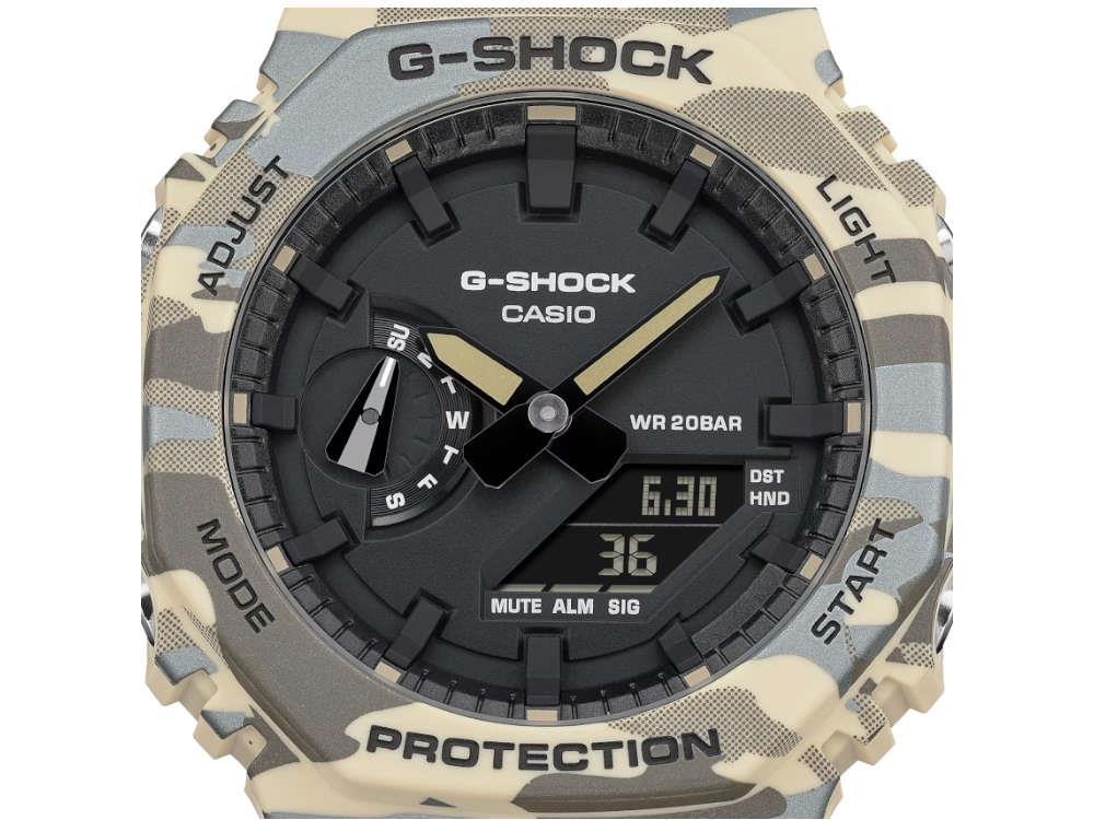 G-SHOCK Casio Trend Quartz Uhr, Schwarz, 48.5 × 45.4mm, GA-2100CM-5AER