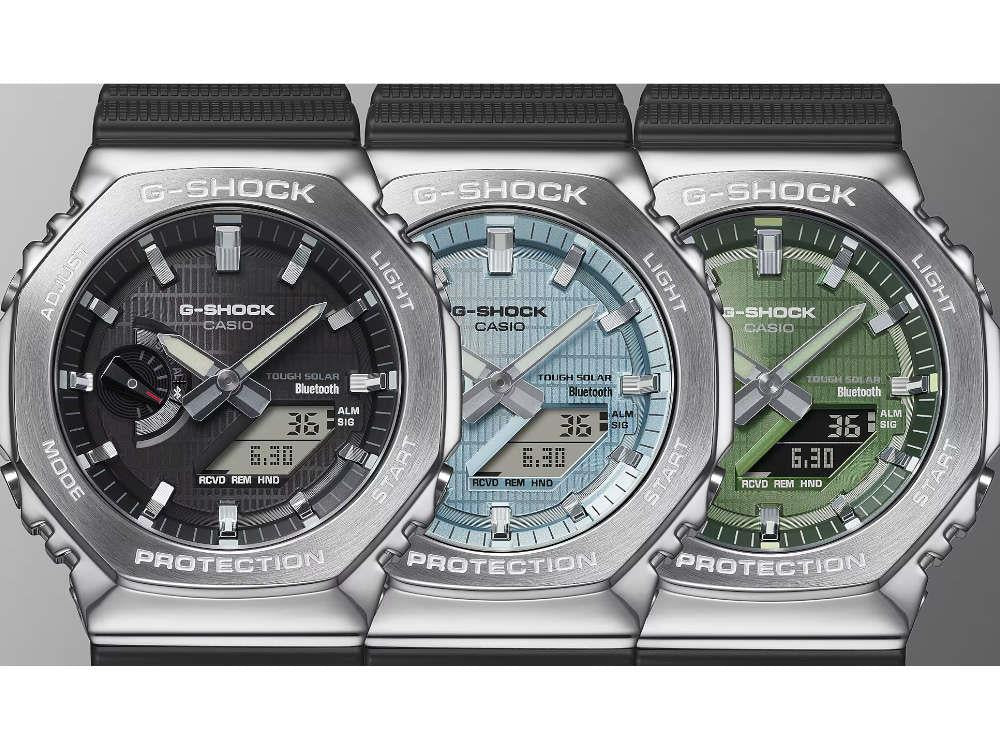 G-SHOCK Casio G-Steel Quartz Uhr, Blau, 49.3mm × 44.4mm, GBM-2100A-1A2ER