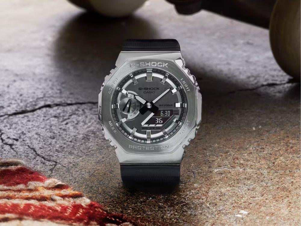 G-SHOCK Casio G-Steel Quartz Uhr, Grau, 49.3mm × 44.4mm, GM-2100-1AER