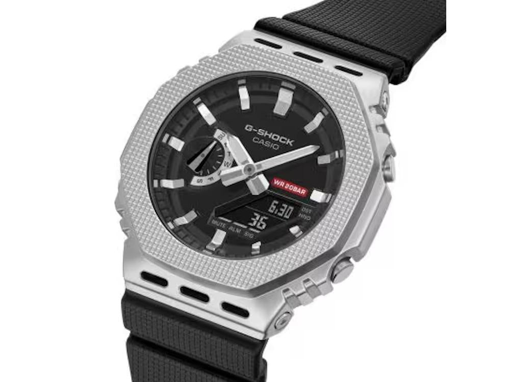 G-SHOCK Casio G-Steel Quartz Uhr, Schwarz, Chronograph, GM-2100M-1AER