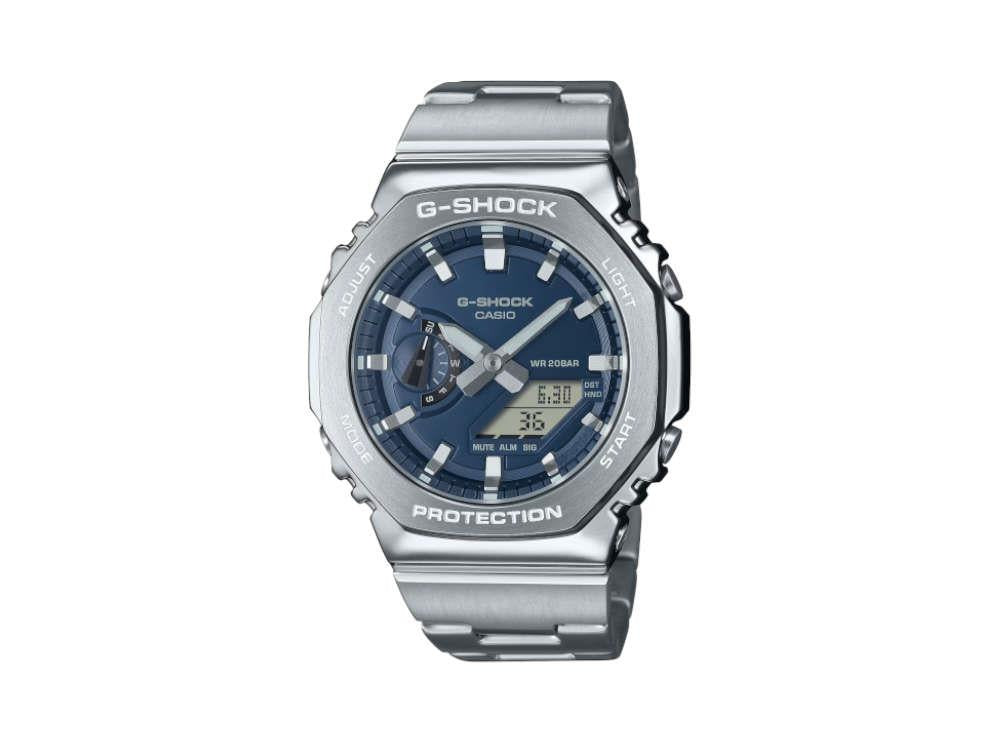 Casio G Shock Edelstahl G-SHOCK Casio G-Steel Quartz Uhr, Blau
