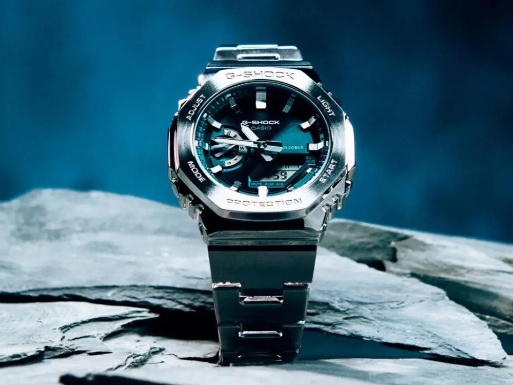 G-SHOCK Casio Classic Quartz Uhr, Grün, 49.3mm × 44.4mm, GM-2110D-3A1ER