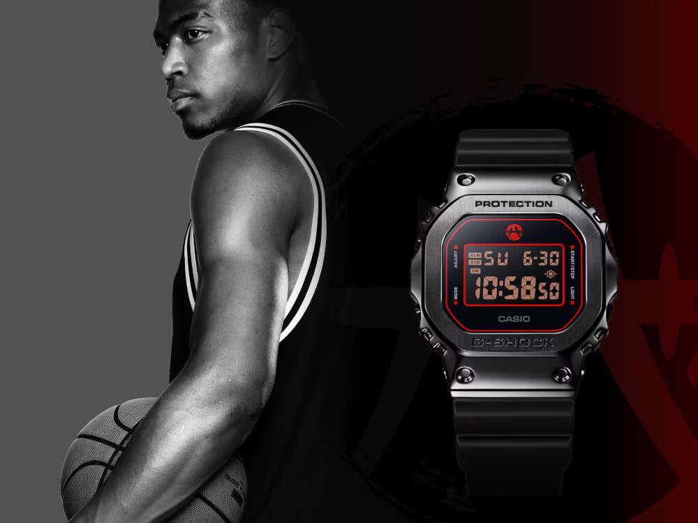 G-SHOCK Casio The Origin Black Samurai Quartz Uhr, 49.6 × 43.2mm, GM-5600RH-1ER