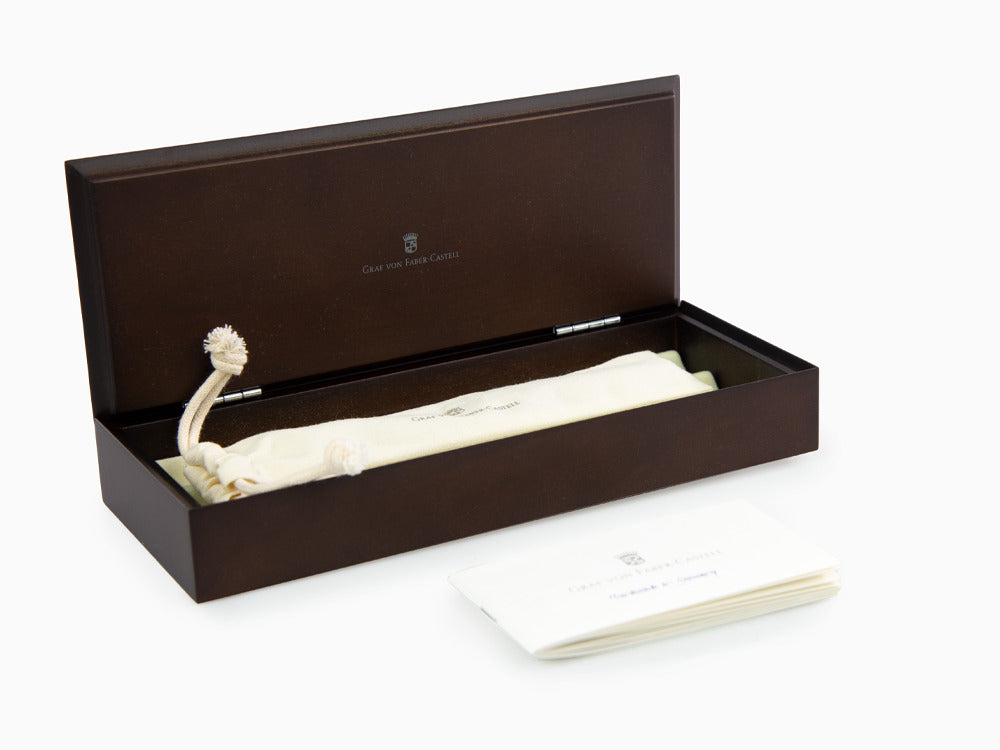 Graf von Faber-Castell Classic Minenbleistift, Ebenholz, Platinierte, 0.7 mm