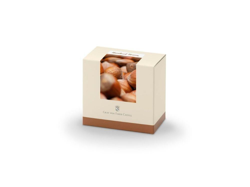 Graf von Faber-Castell Tintenfass Hasselnuss Braun, 75ml.
