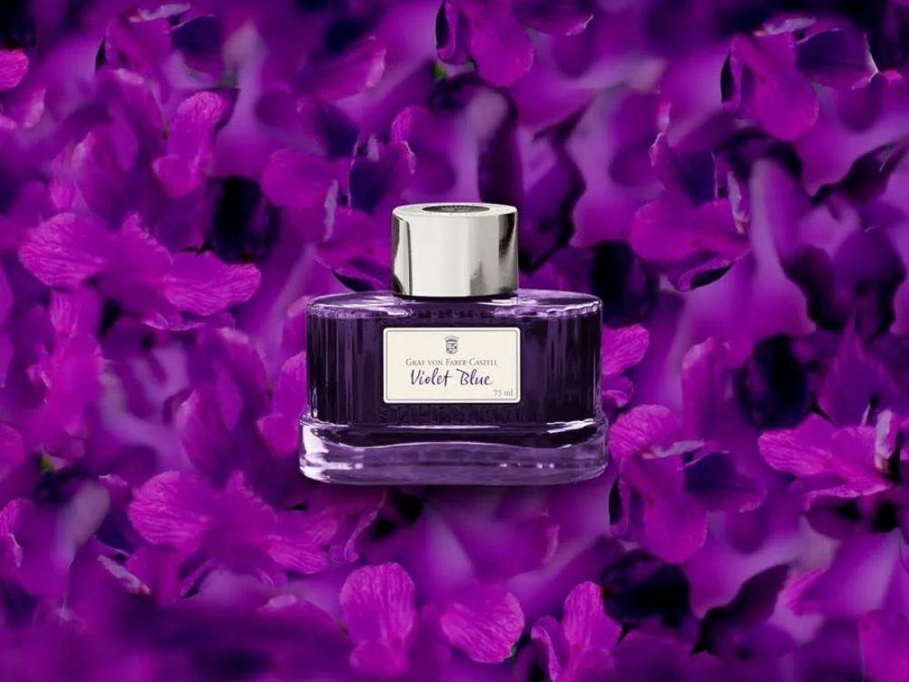 Graf von Faber-Castell Tintenfass Violett Blue, 75ml