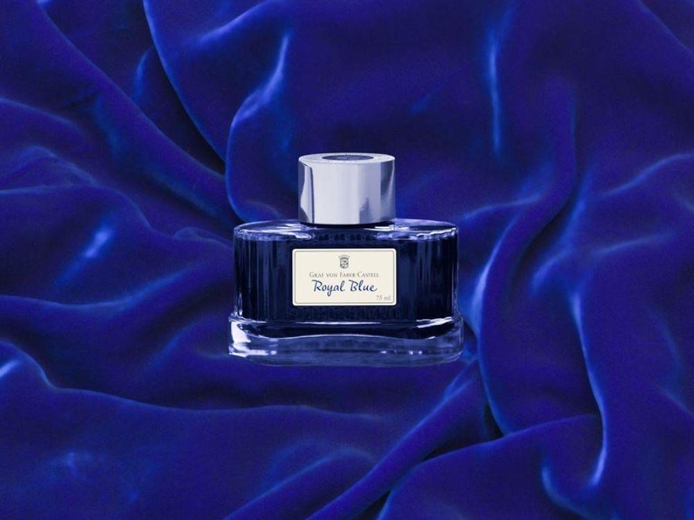Graf von Faber-Castell Tintenfass Royal Blau, 75ml., 141009