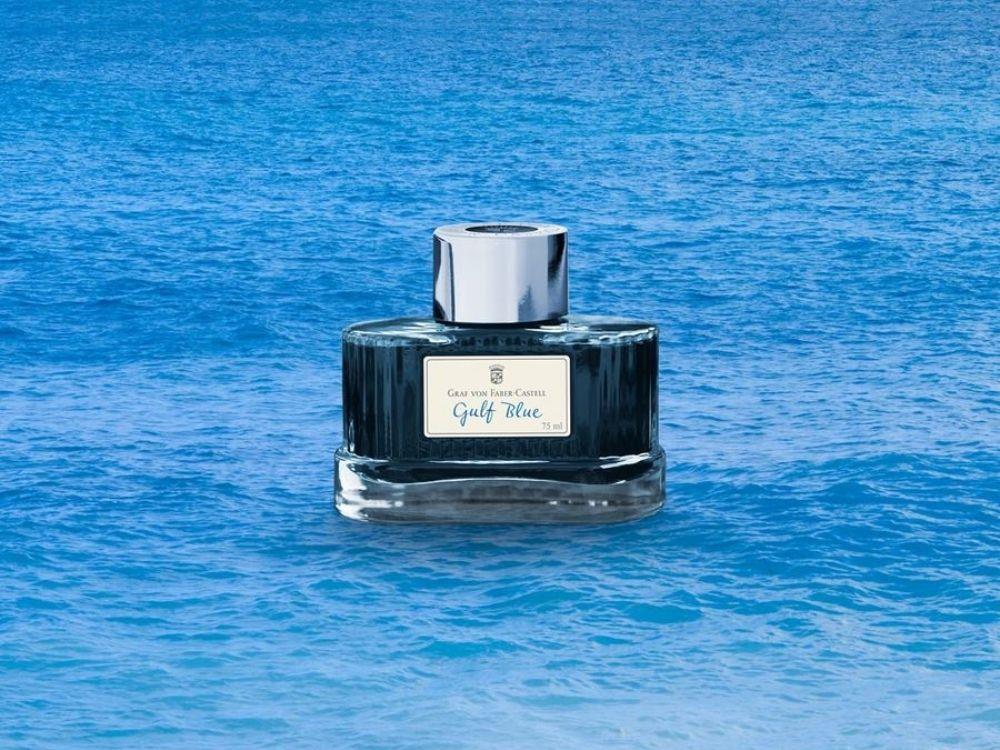 Graf von Faber-Castell Tintenfass Gulf Blue, 75ml., 141018