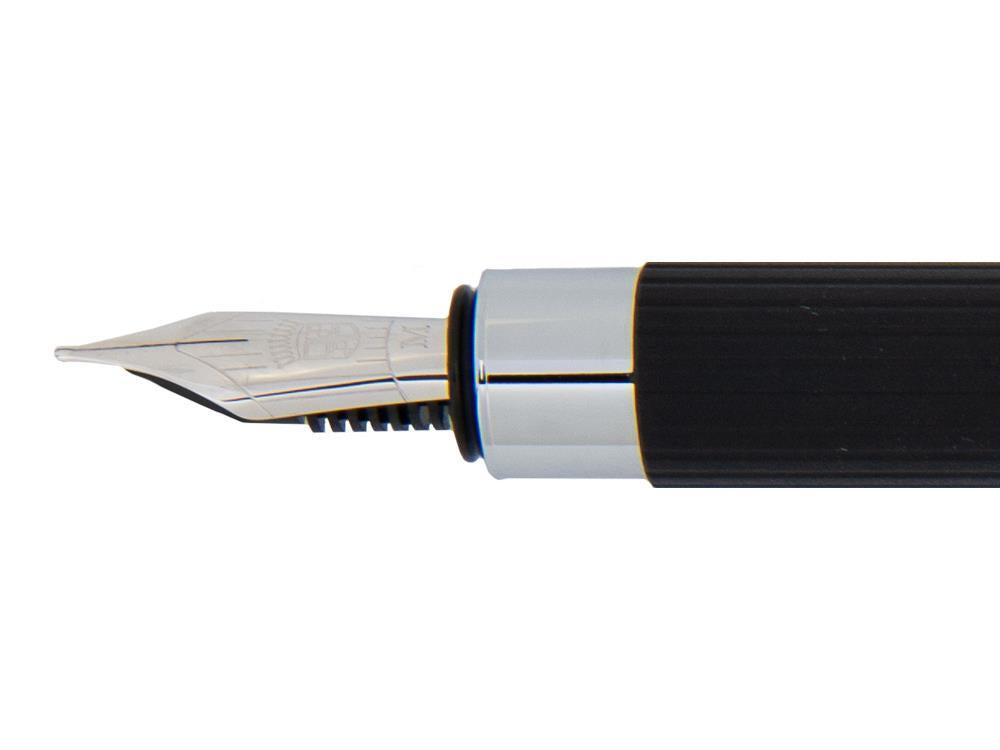 Graf von Faber-Castell Tamitio Füller, Metalle, Kanneliert , Schwarz