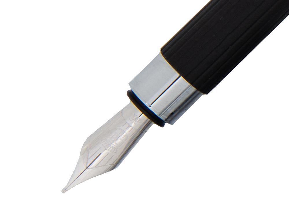 Graf von Faber-Castell Tamitio Füller, Metalle, Kanneliert , Schwarz