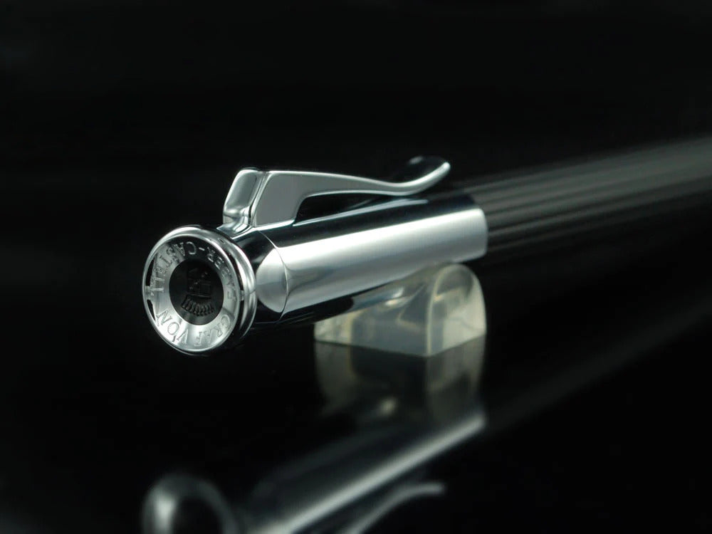Graf von Faber-Castell Tamitio Kugelschreiber, Metalle, Kanneliert , Schwarz