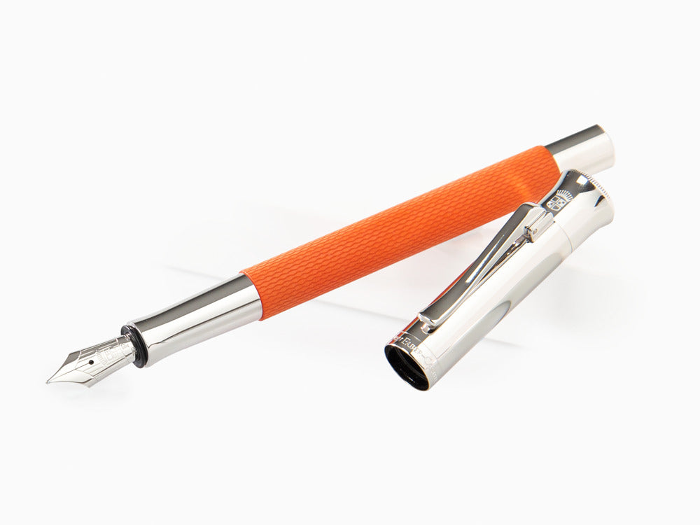 Graf von Faber-Castell Guilloche Füllfederhalter, Edelharz, Orange