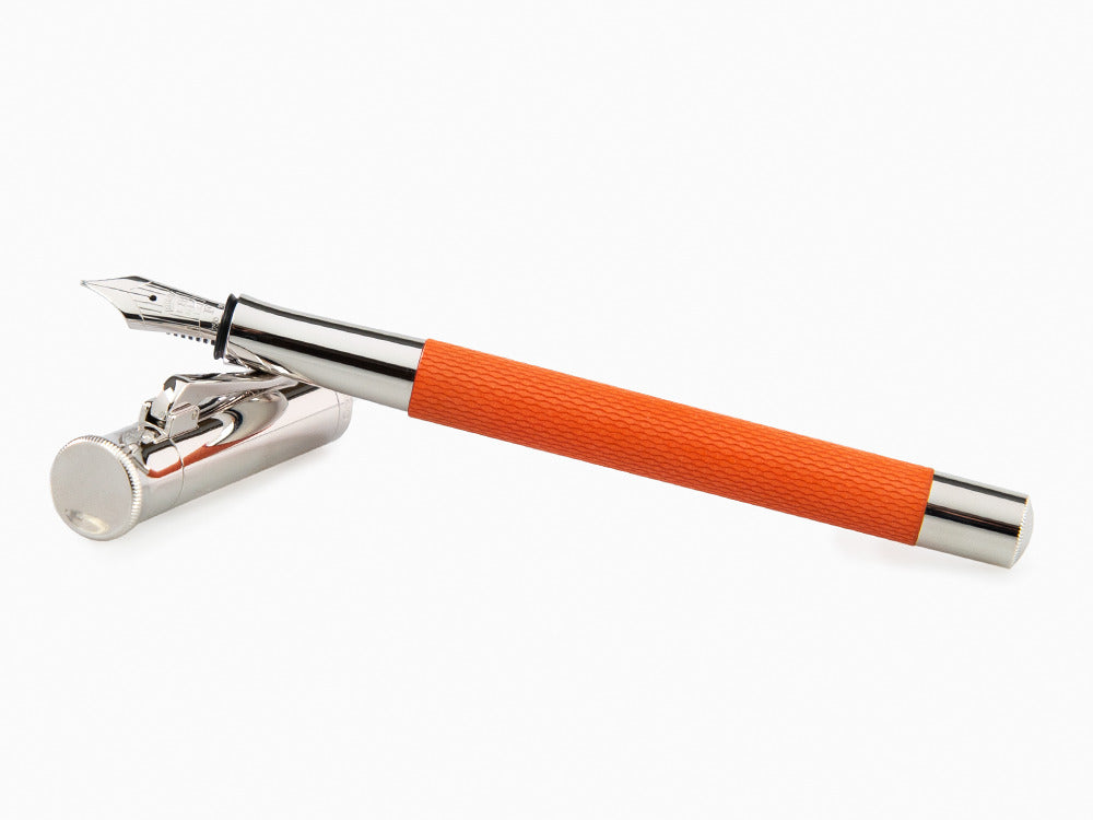 Graf von Faber-Castell Guilloche Füllfederhalter, Edelharz, Orange