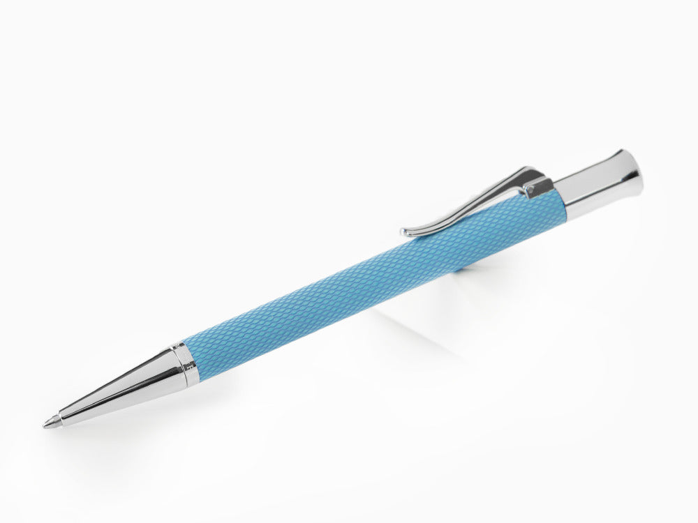 Graf von Faber-Castell Guilloche Gulf Blue Kugelschreiber, Edelharz, 145265