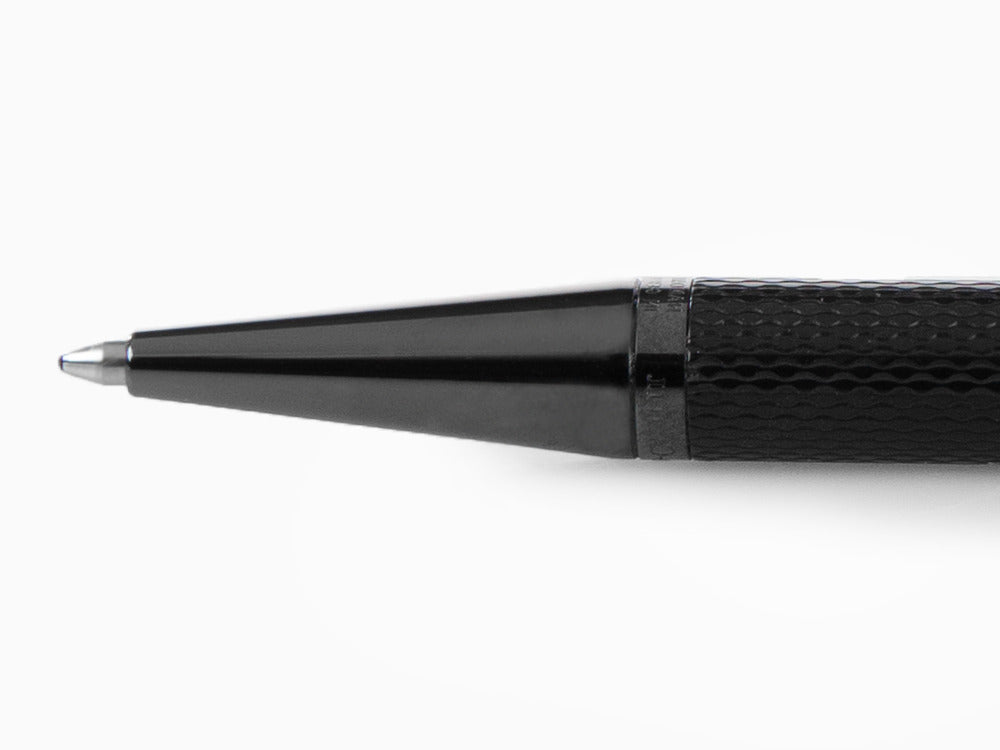 Graf von Faber-Castell Guilloche Black Edition Kugelschreiber, Edelharz, 145268