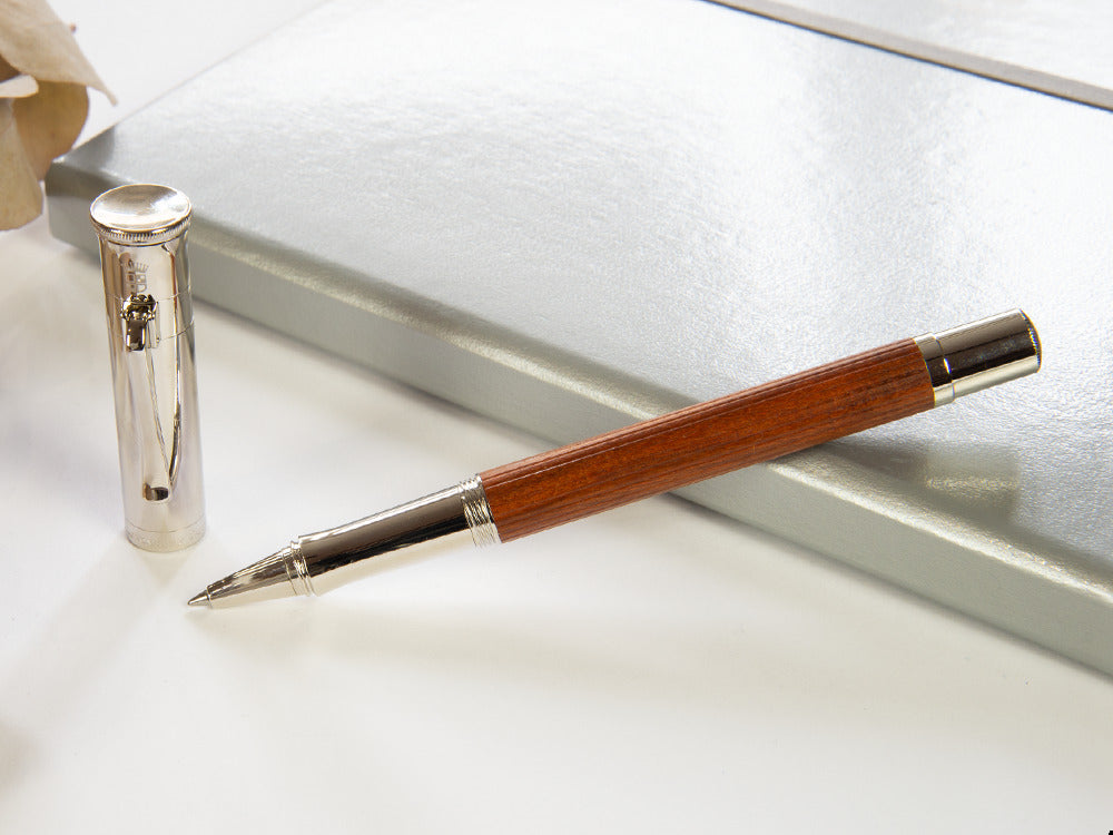 Graf von Faber-Castell Classic Roller, Pernambuk-Holz, Platinierte, 145510