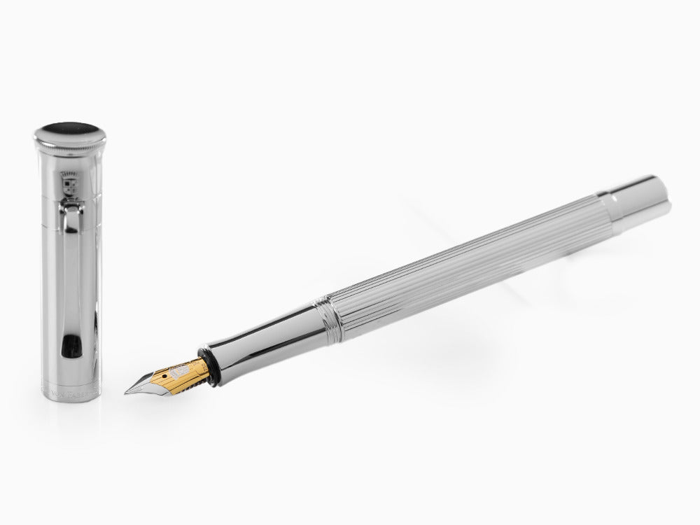 Graf von Faber-Castell Classic Füllfer, Platinierte Beschläge