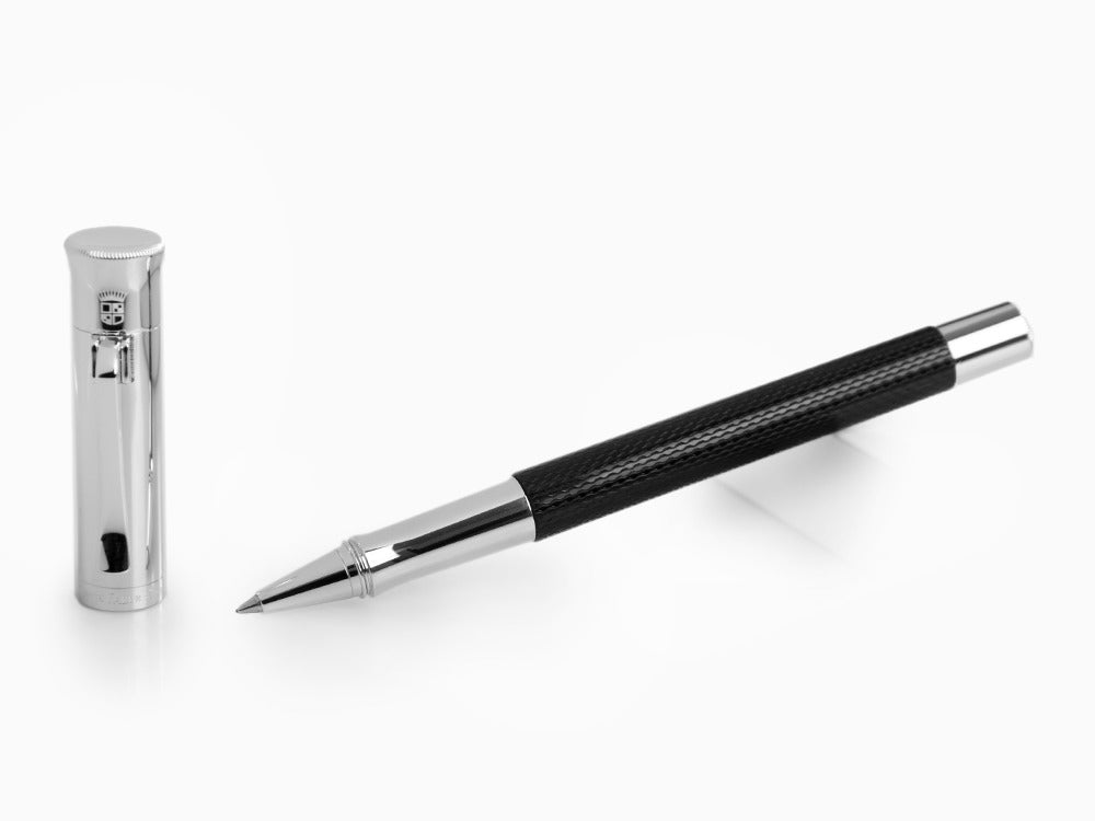 Graf von Faber-Castell Guilloche Roller, Edelharz, Schwarz, 146510