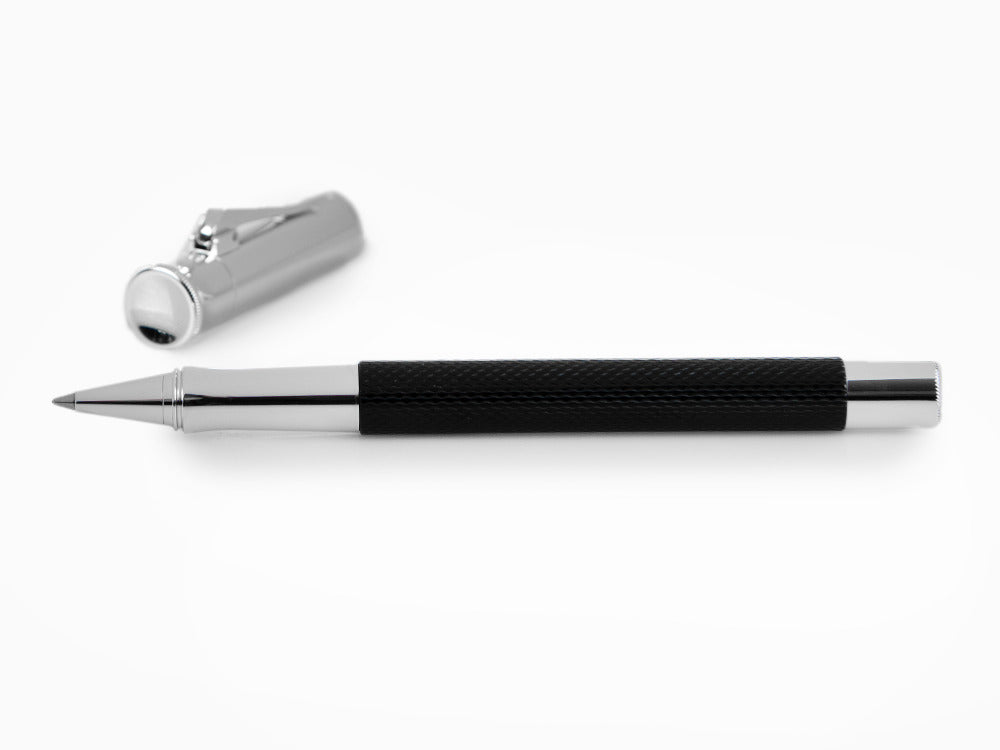 Graf von Faber-Castell Guilloche Roller, Edelharz, Schwarz, 146510