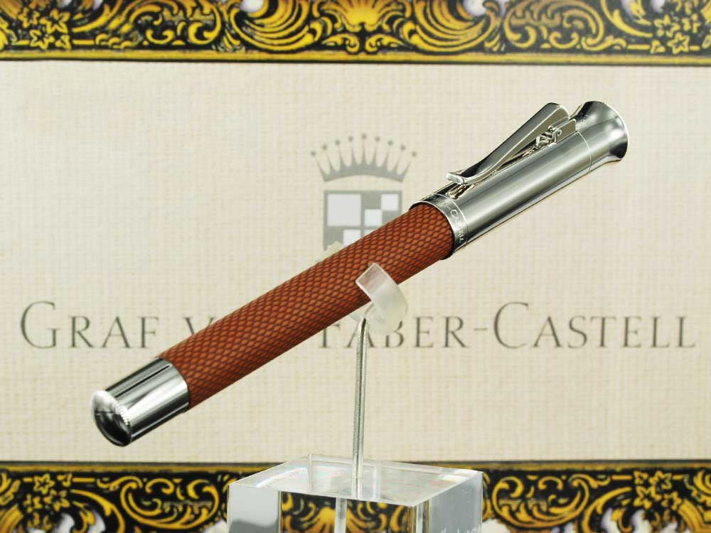 Graf von Faber-Castell Guilloche Roller, Edelharz, Kognak, 146515