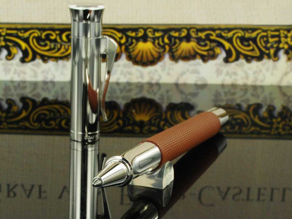 Graf von Faber-Castell Guilloche Roller, Edelharz, Kognak, 146515