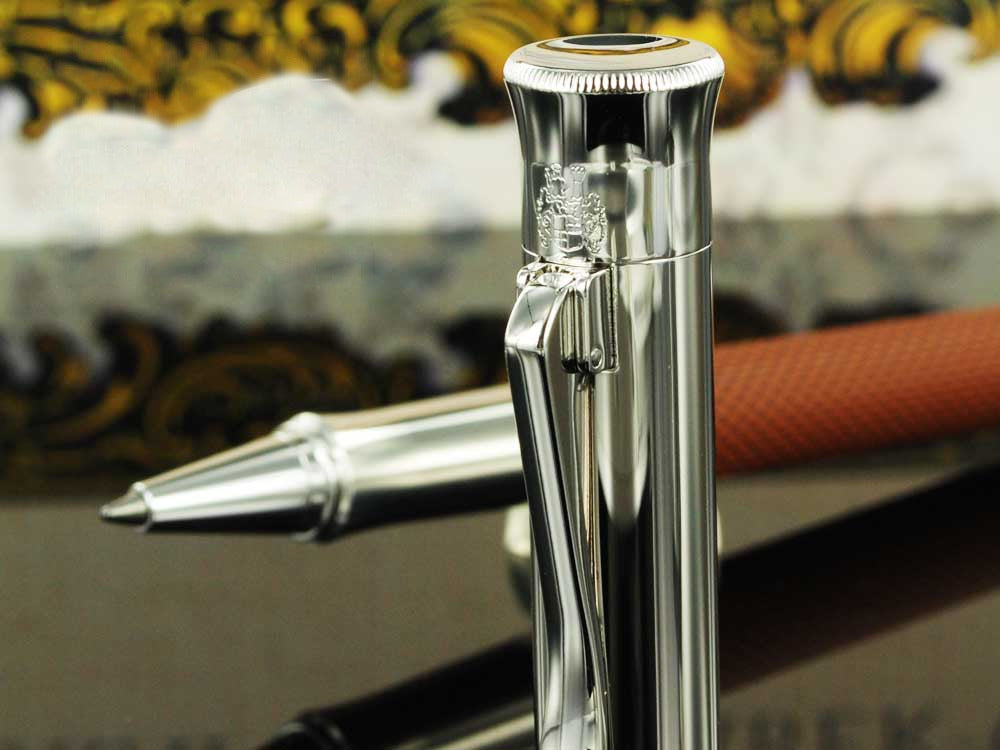 Graf von Faber-Castell Guilloche Roller, Edelharz, Kognak, 146515