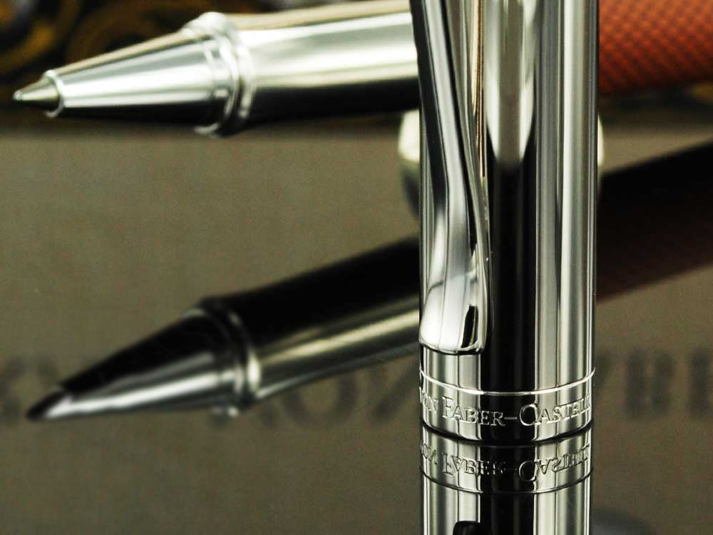 Graf von Faber-Castell Guilloche Roller, Edelharz, Kognak, 146515