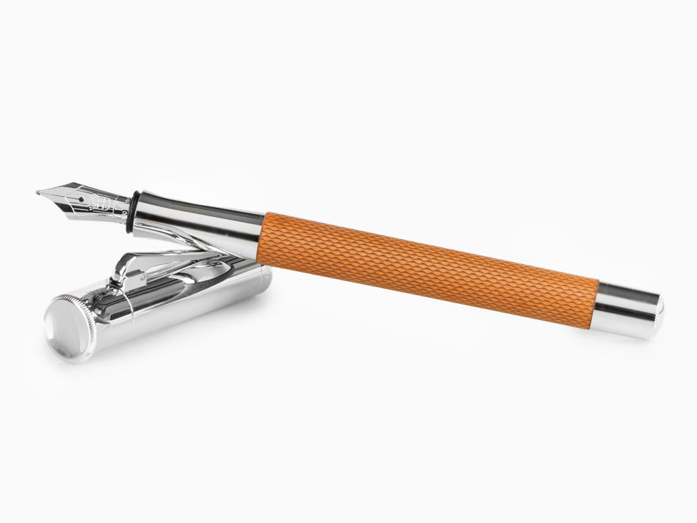 Graf von Faber-Castell Guilloche Füller, Edelharz, Kognak,146520