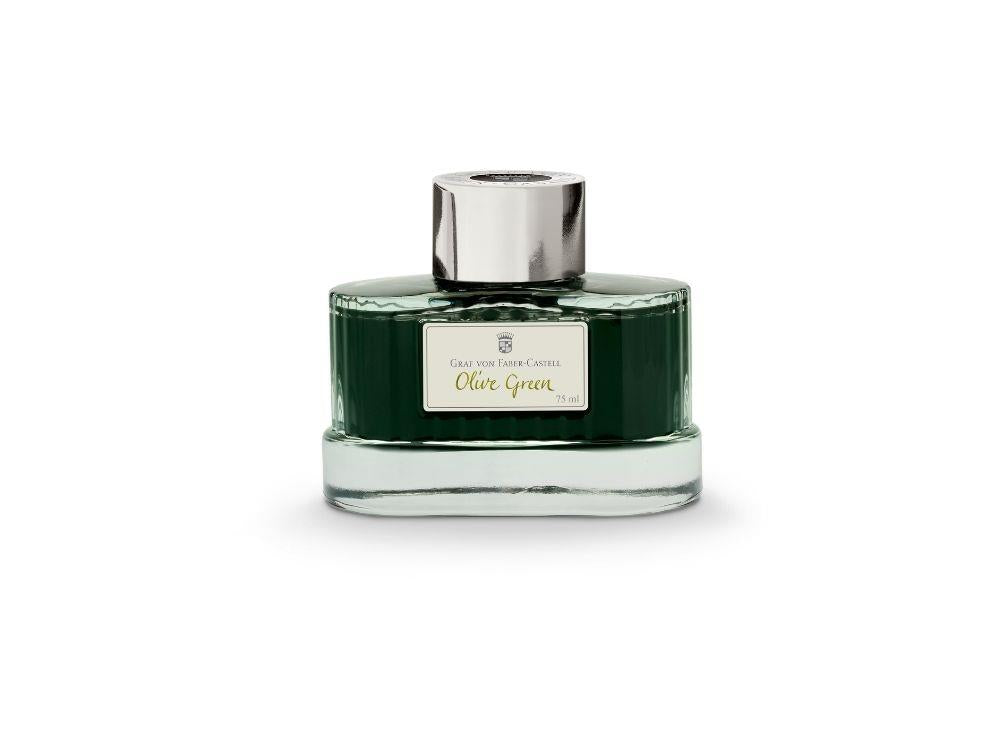 Graf von Faber-Castell Tintenfass Oliv Grün, 75ml, T141015