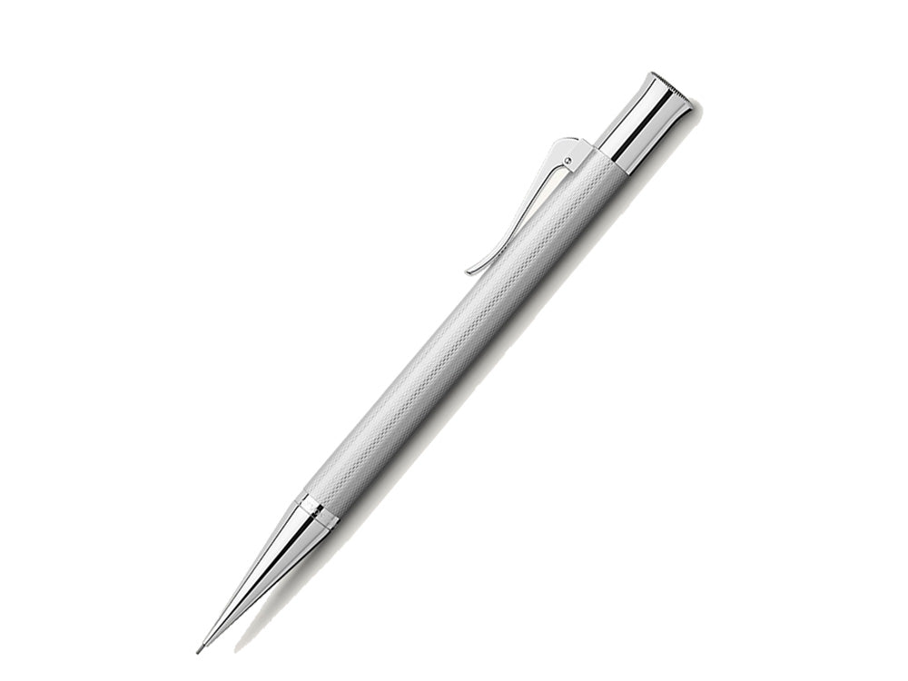 Graf von Faber-Castell Guilloche Minenbleistift, Rhodinierte Beschläge, 0.7 mm