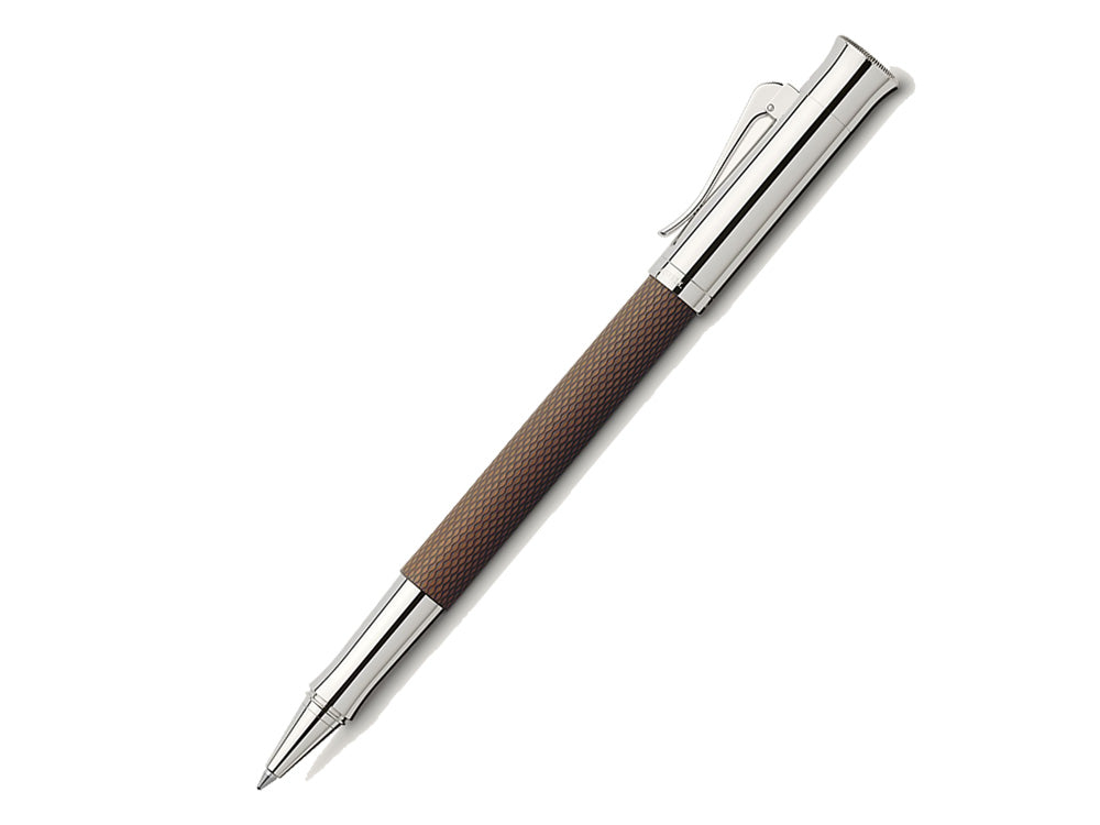 Graf von Faber-Castell Guilloche Roller, Edelharz, Kognak, 146515