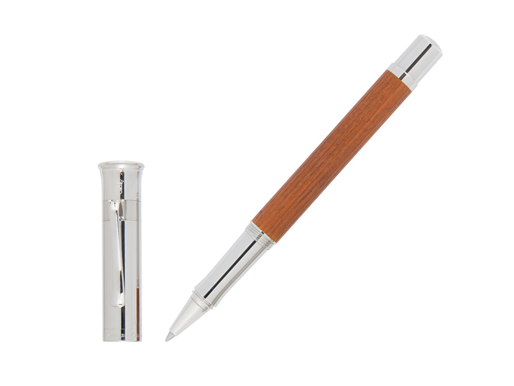 Graf von Faber-Castell Classic Roller, Pernambuk-Holz, Platinierte, 145510