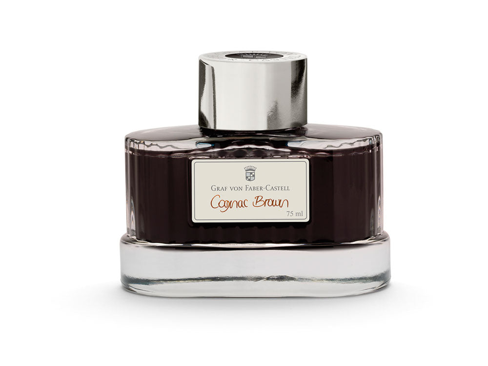 Graf von Faber-Castell Tintenfass Cognac, 75ml, T141016