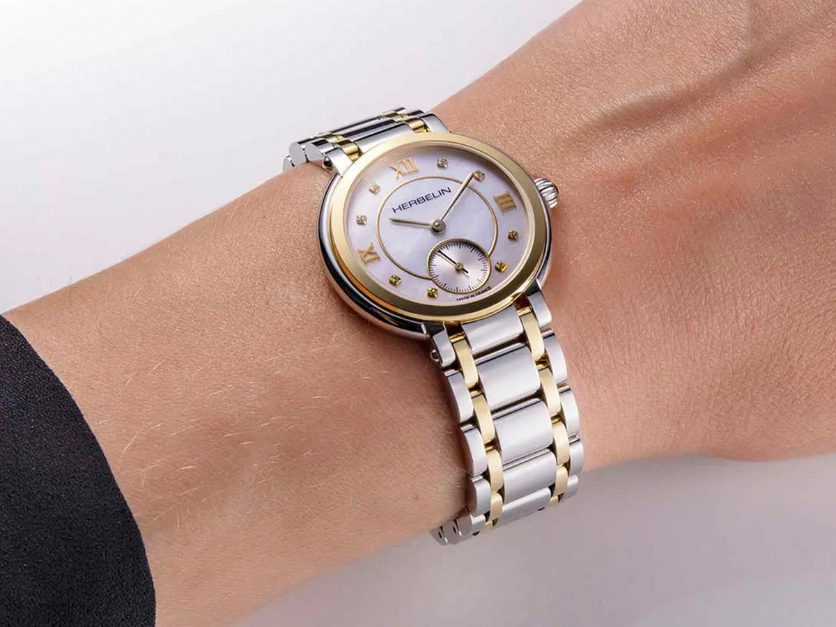 Herbelin Galet Quartz Uhr, Weiss, 31.5 mm, 5 atm, 10630BT59