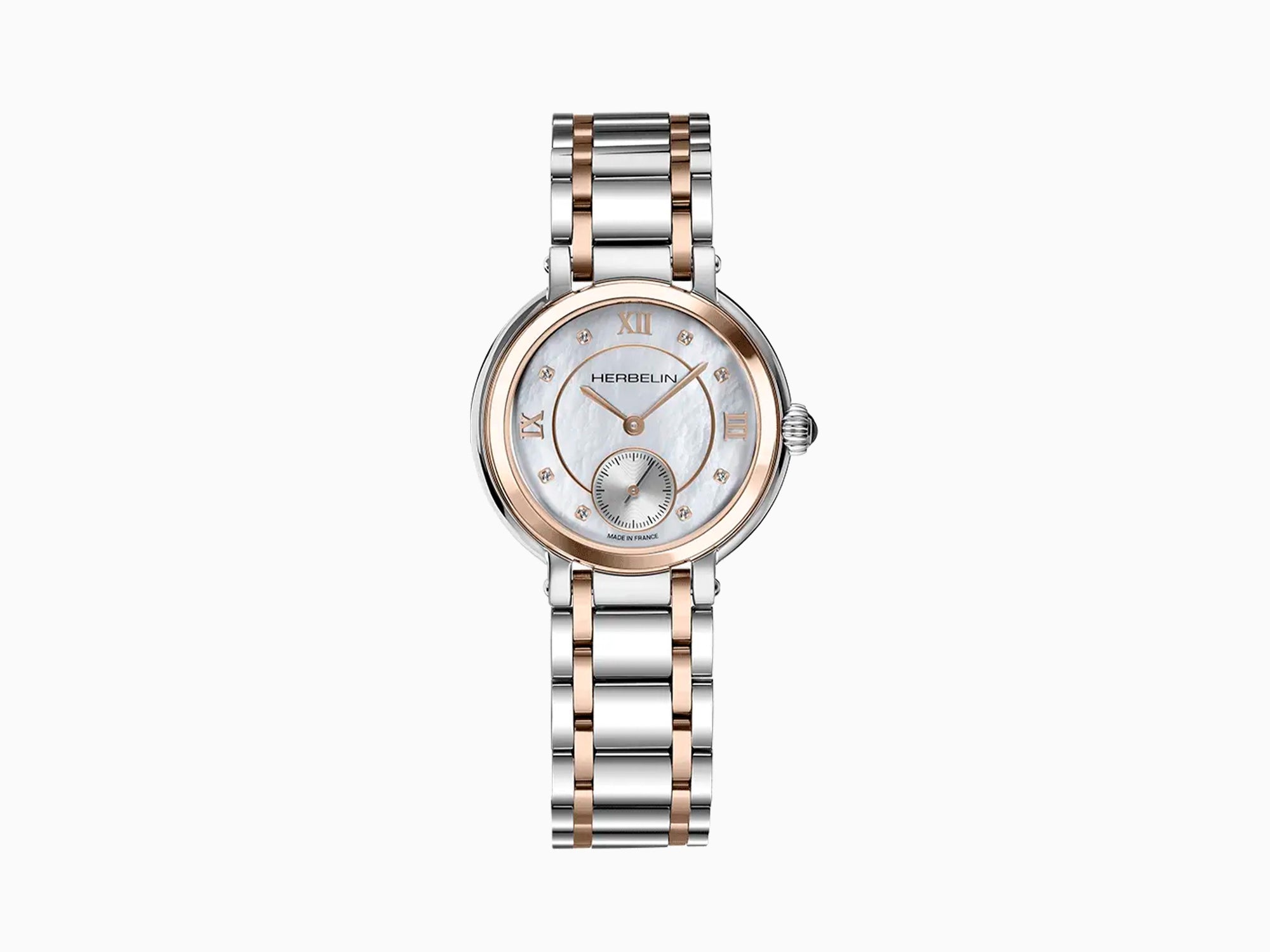 Herbelin Galet Quartz Uhr, Weiss, 31.5 mm, 5 atm, 10630BTR59