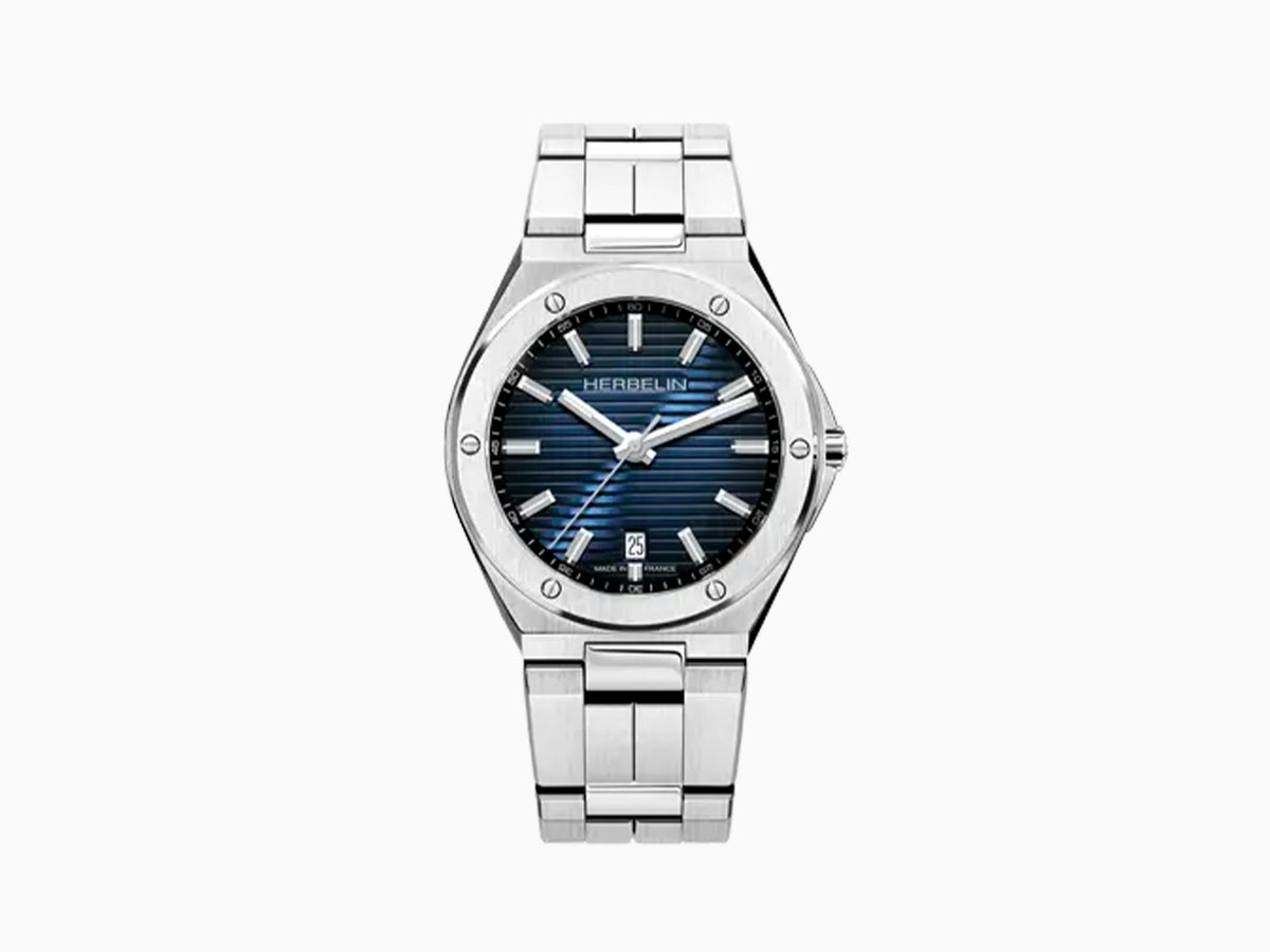 Herbelin Cap Camarat Quartz Uhr, Blau, 40.5 mm, 12245B15