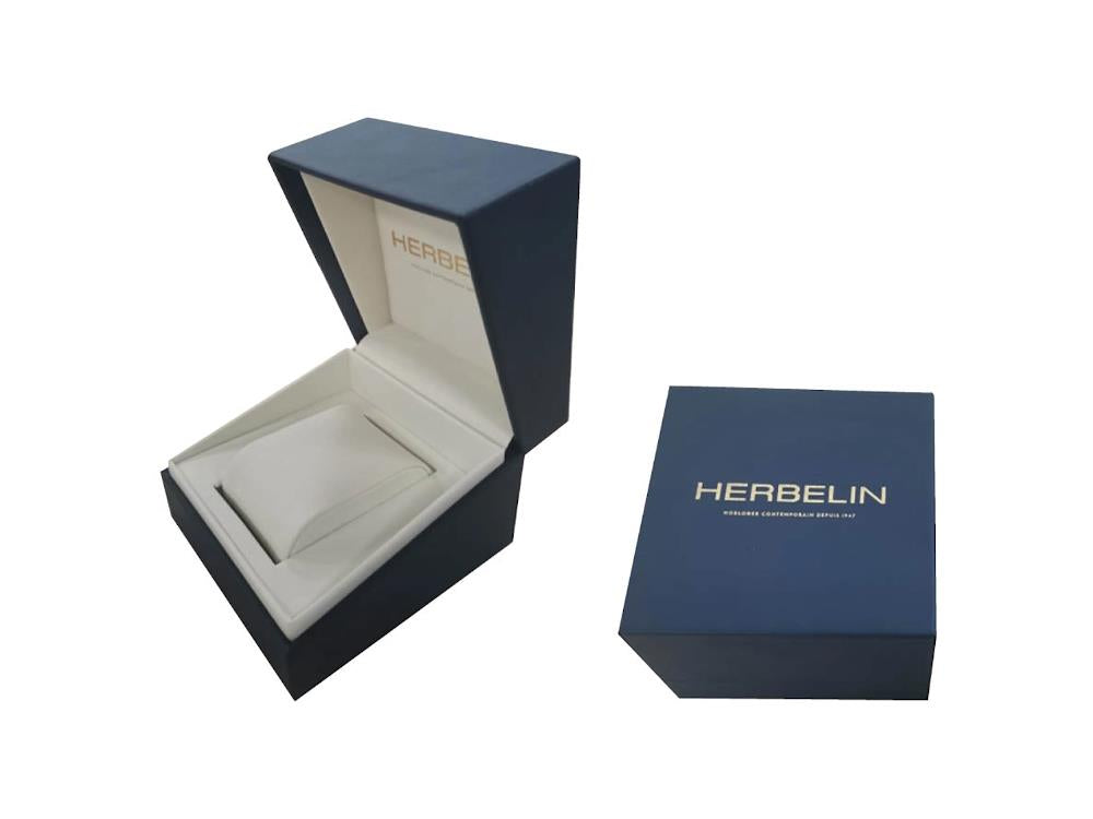 Herbelin Classique Quartz Uhr, Edelstahl 316L , Weiss, 12248AP08