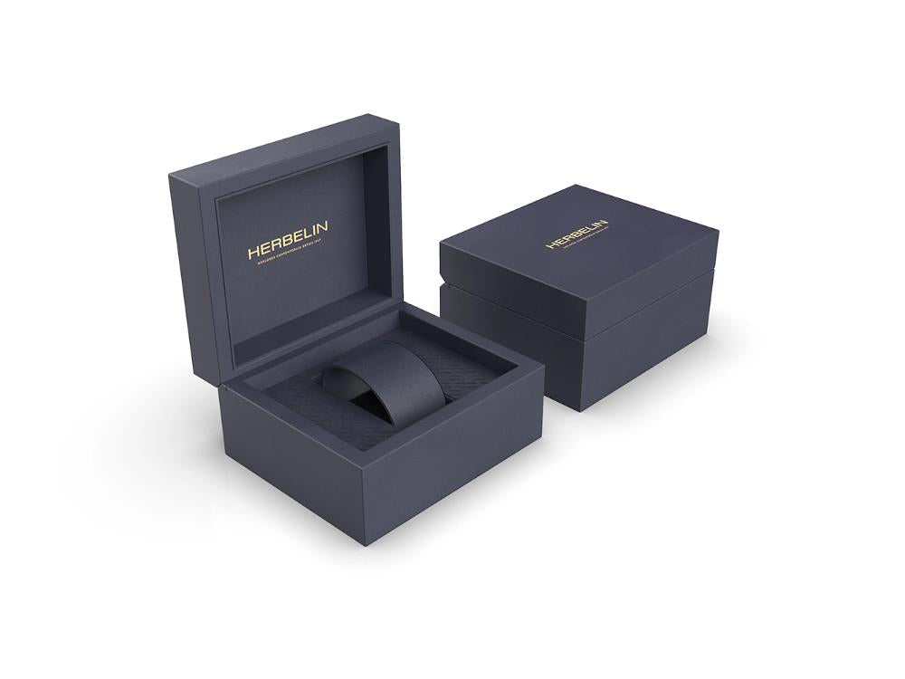 Herbelin Newport Quartz Uhr, Edelstahl 316L , Blau, 40.5 mm, 12288B15