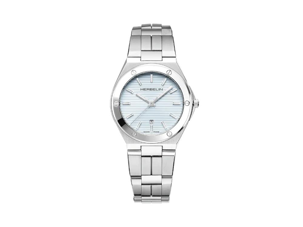 Herbelin Cap Camarat Quartz Uhr, Edelstahl 316L , Blau, 33 mm,14545B2