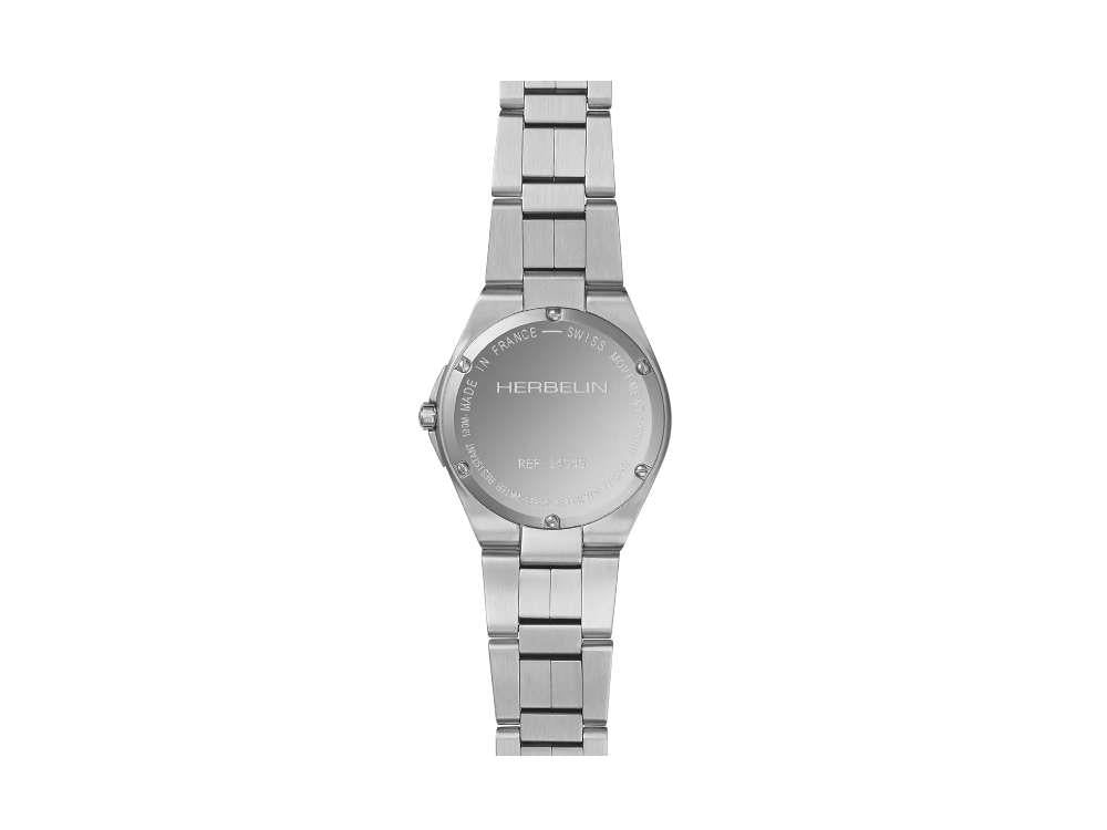 Herbelin Cap Camarat Quartz Uhr, Edelstahl 316L , Schwarz, 33 mm, 14545B49