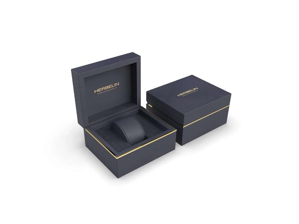 Herbelin Cap Camarat Automatik Uhr, Edelstahl 316L , Blau, 40.5 mm, 1645B25