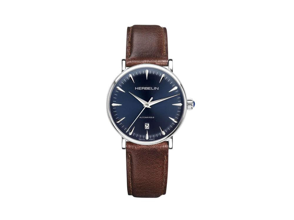 Herbelin Inspiration Automatik Uhr, Edelstahl 316L , Blau, 40 mm, Tag 1647AP15BR