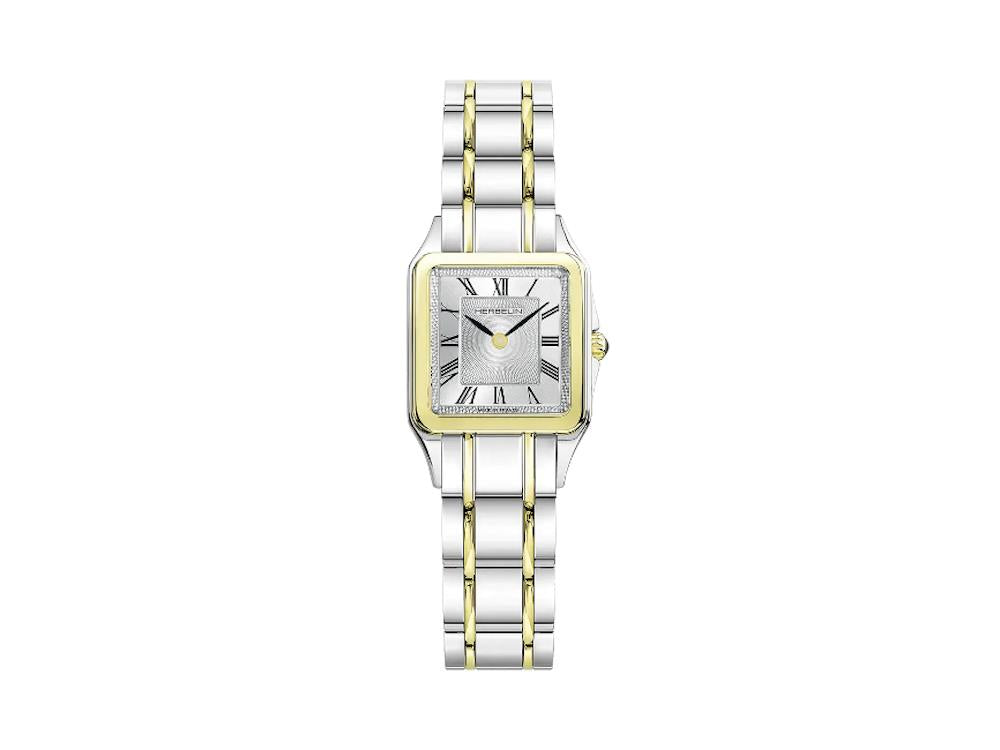 Herbelin Luna Quartz Uhr, Edelstahl 316L , Weiss, 24 mm, 17457BT01