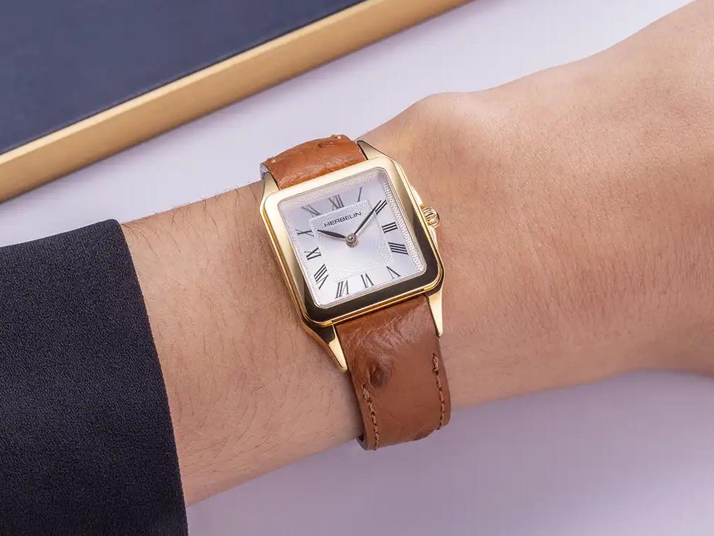 Herbelin Luna Quartz Uhr, Edelstahl 316L , Weiss, 24 mm, 17457P01GD