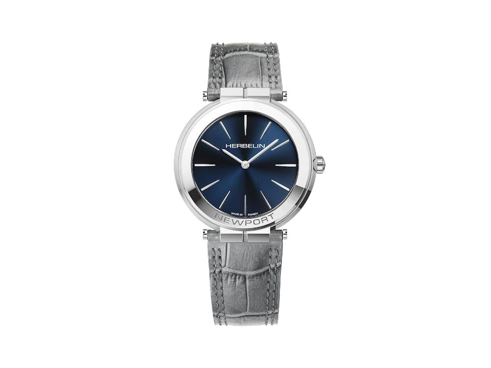 Herbelin Newport Slim Quartz Uhr, Blau, 40 mm, 19522AP15S