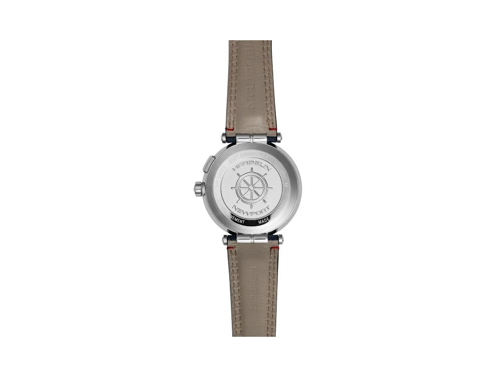 Herbelin Newport Maréographe Quartz Uhr, Blau, 43 mm, 24688A15