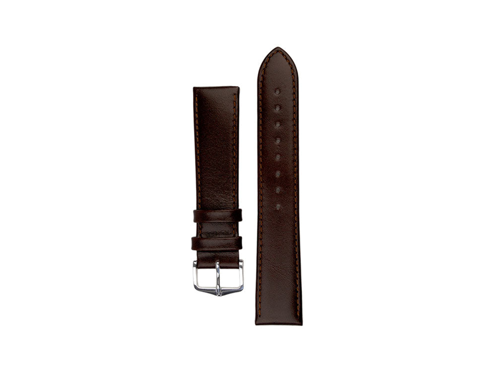 Hirsch Osiris Leder Band, Braun, 22 mm, L (200 mm), 03475010-2-22